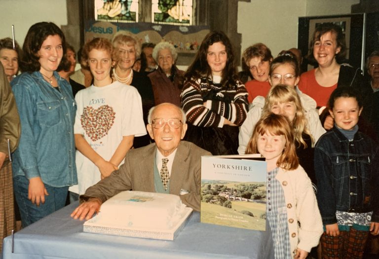Ron Jowett with cake